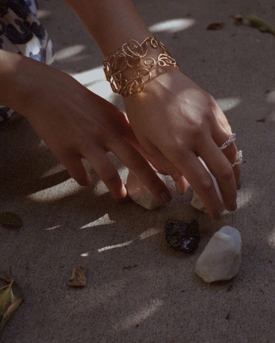 Stratus - Freshwater Pearl and Gold Vermeil Rings