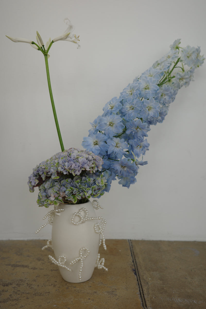 Completedworks Small Vase PEARLS ホワイト 花瓶 Black Pearly Pearl