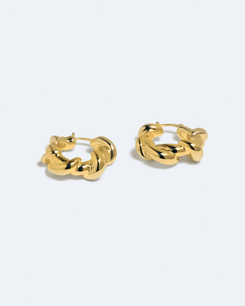 H93 - Boucles d'oreilles en résine verte et argent recyclé