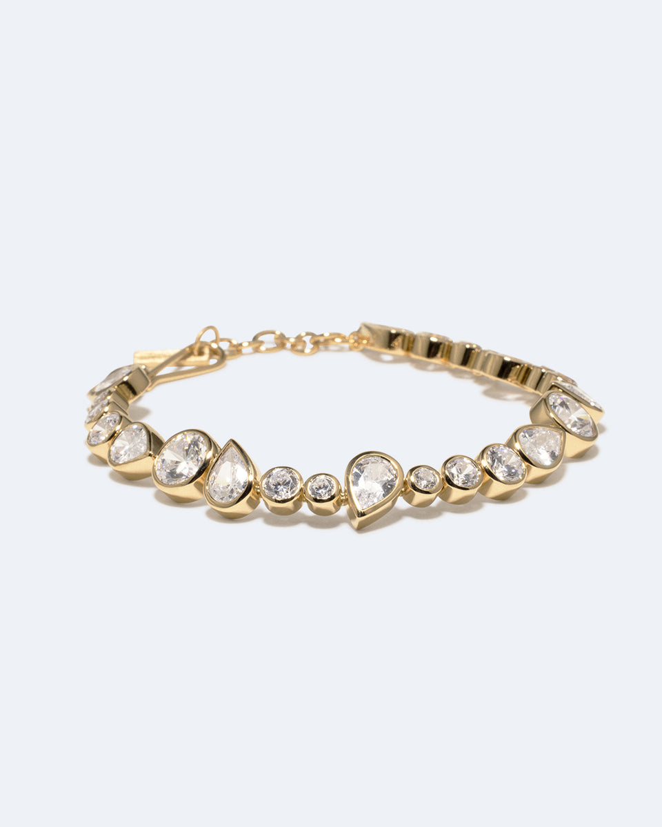 A Few Good Anti‐Heroes - Cubic Zirconia and Gold Vermeil Bracelet