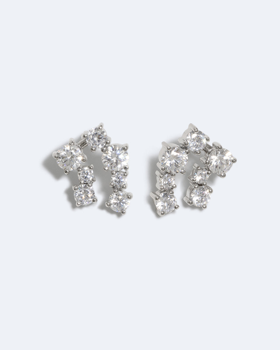 Myth - 14 Carat White Gold and Diamond Earrings