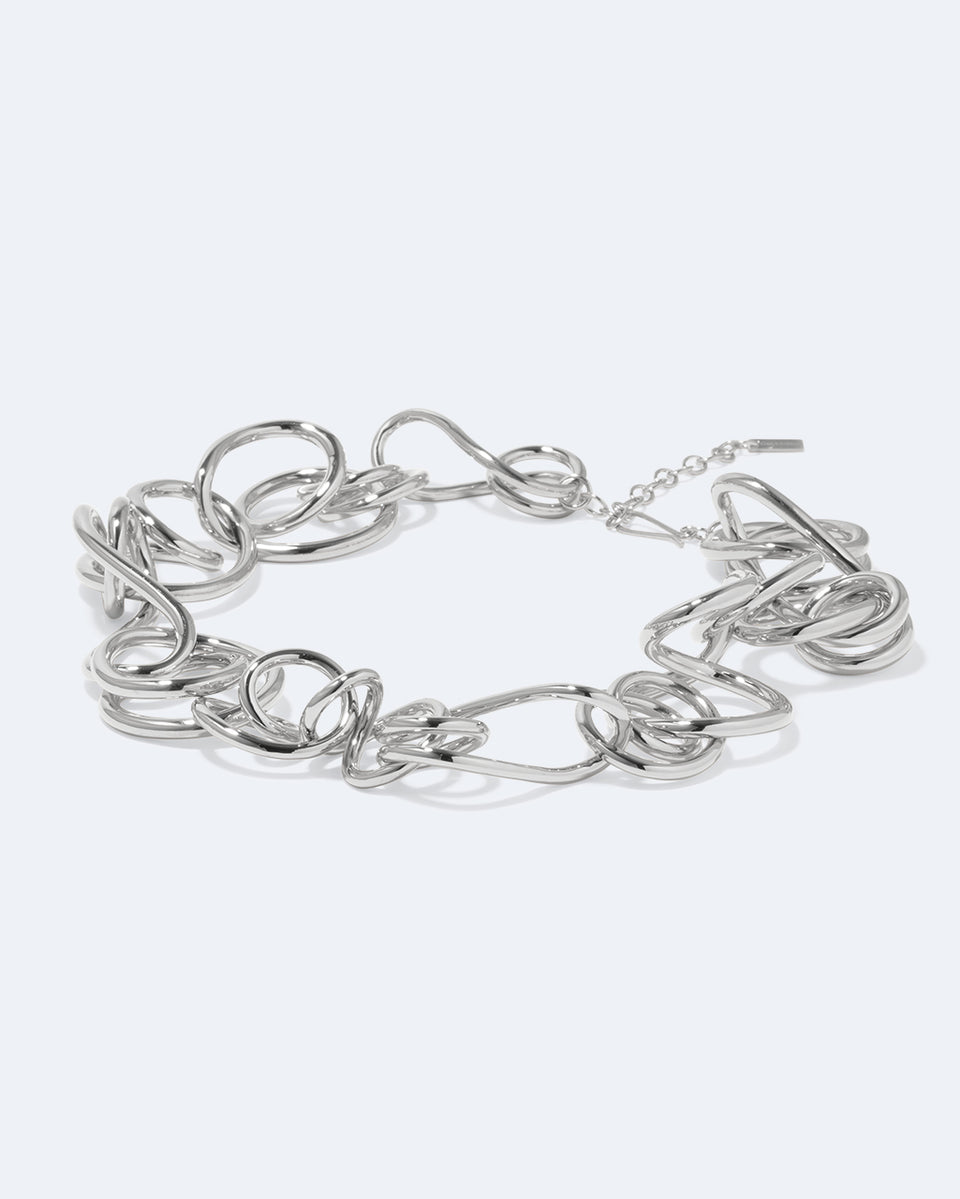 Perplexe - Collier Plaqué Platine