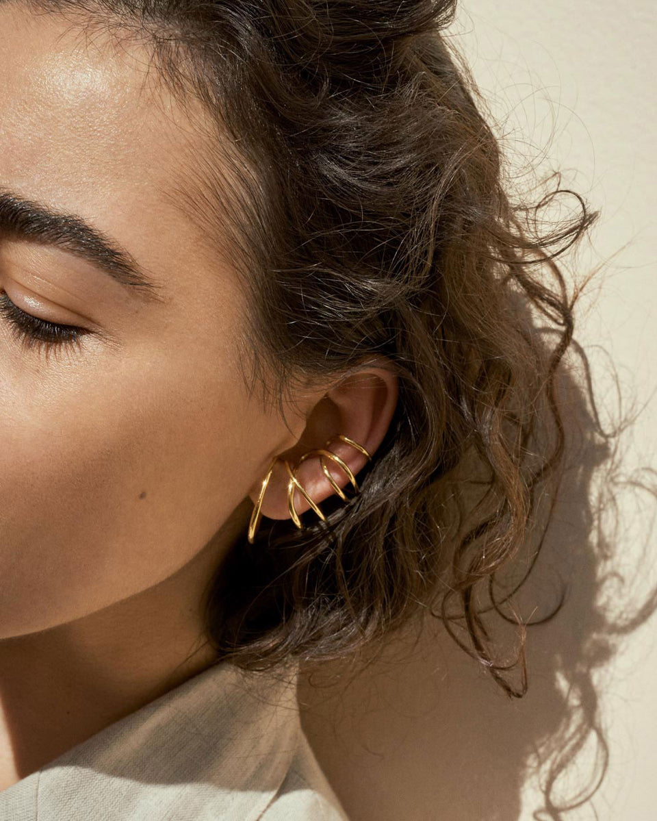 Bend in the River - Recycled Gold Vermeil Ear Cuff