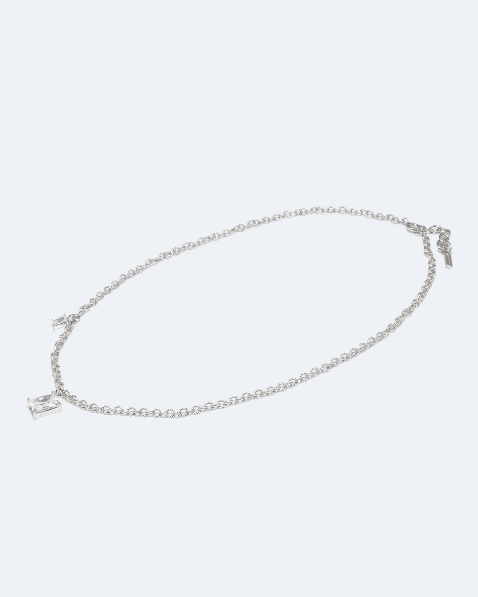 Rêves Chiffrés - Collier en Zircon et Argent Sterling