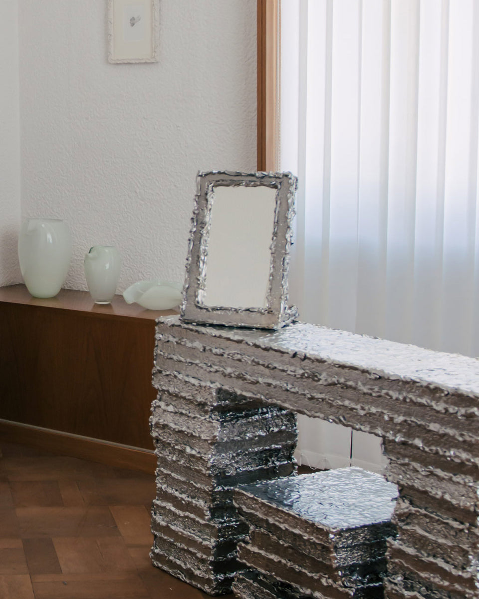 Miroir argenté