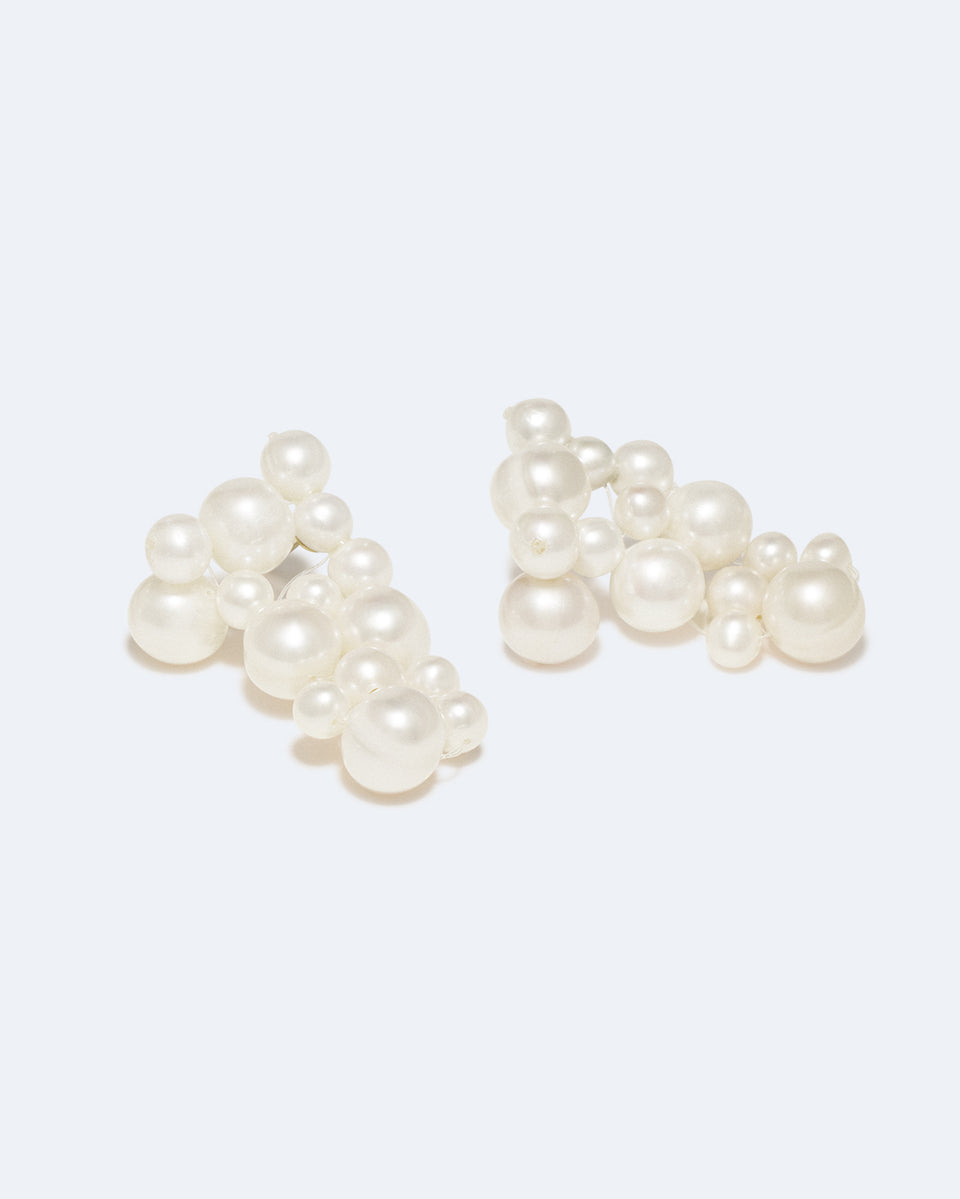 What's the Big Idea? - Pearl and Gold Vermeil Earrings