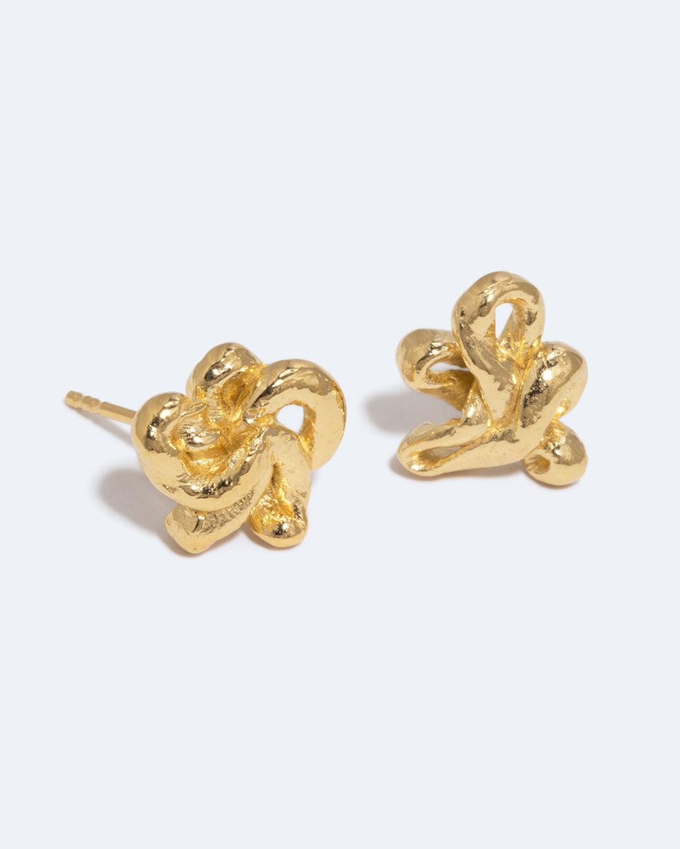 Swirls - Recycled Gold Vermeil Earrings
