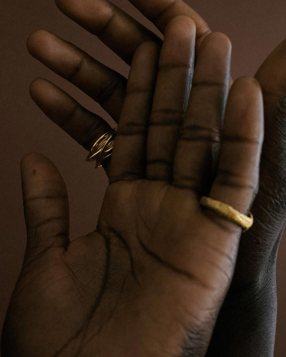 Pourquoi suis-je ici et pas ailleurs - Bague en vermeil