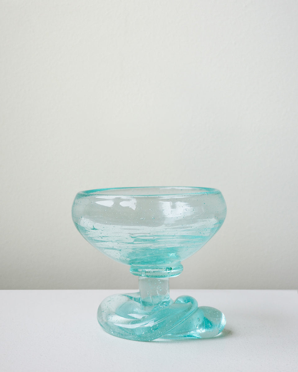 The Slow Thaw - Recycled Glass Ice Cream Bowl in Clear