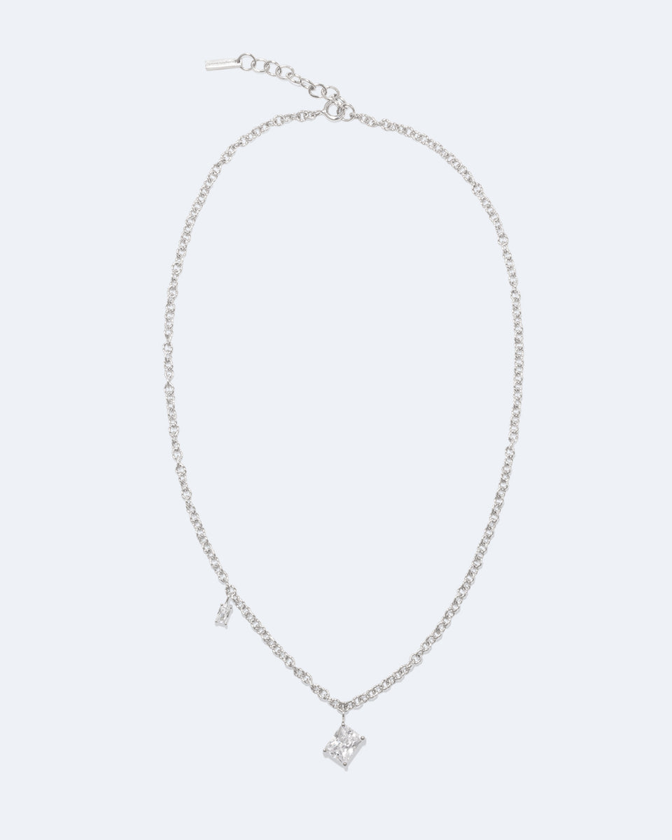 Rêves Chiffrés - Collier en Zircon et Argent Sterling