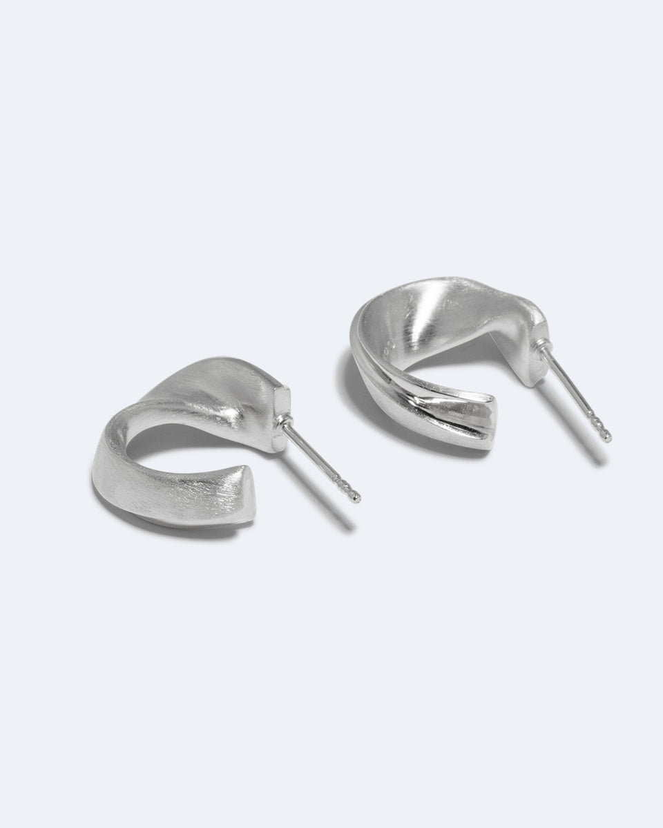 Plume - Recycled Silver Earrings