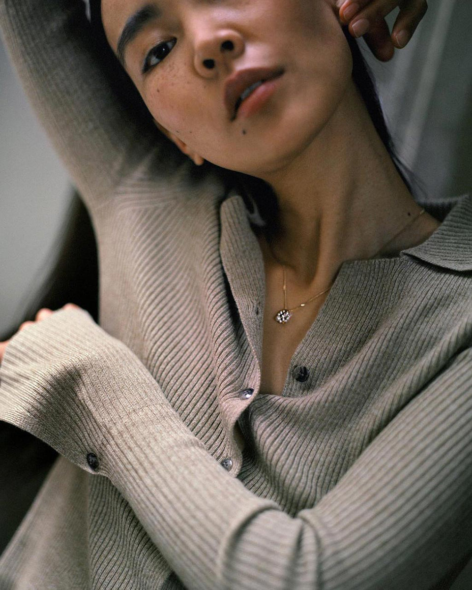 The Weight of Magical Thinking - Pearl and Zirconia Recycled Gold Vermeil Pendant