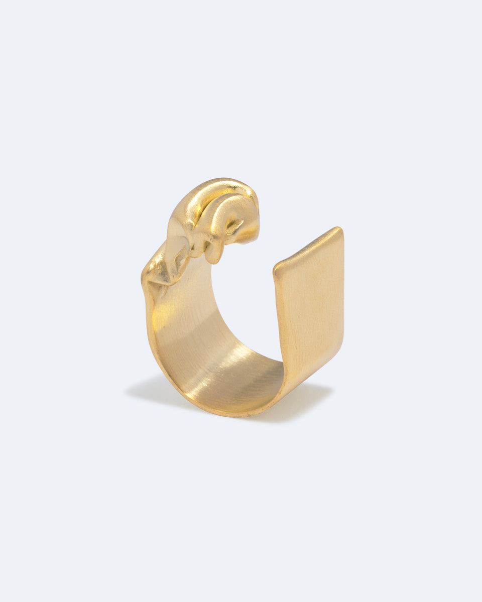 Crumple - Bague en Vermeil Or Recyclé
