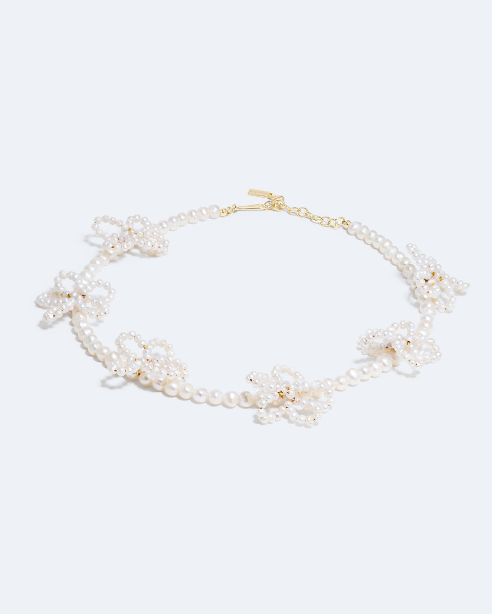 P142 - Collier en Perle et Vermeil d'Or Recyclé