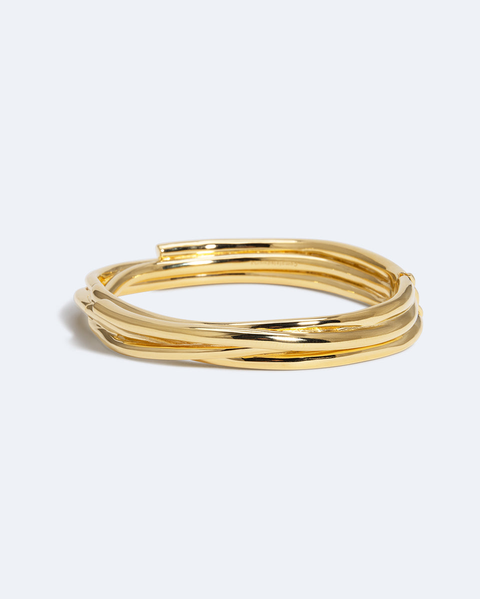 The Shifting Ground Beneath Our Feet - Gold Plated Bangle