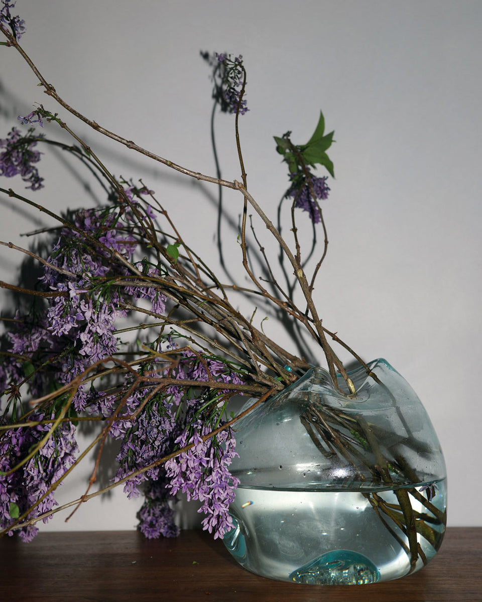 The Bubble to End all Bubbles - Recycled Glass Vase in Clear