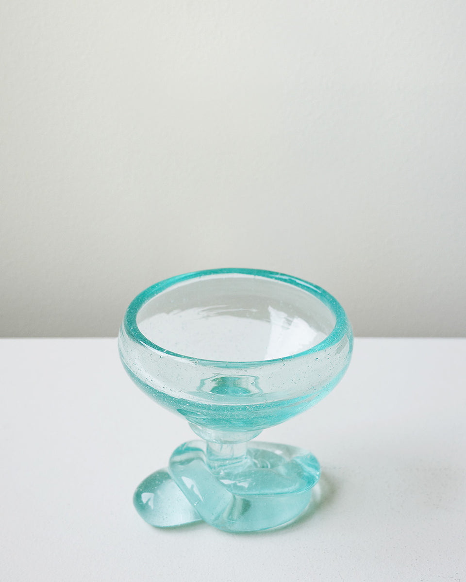 The Slow Thaw - Recycled Glass Ice Cream Bowl in Clear