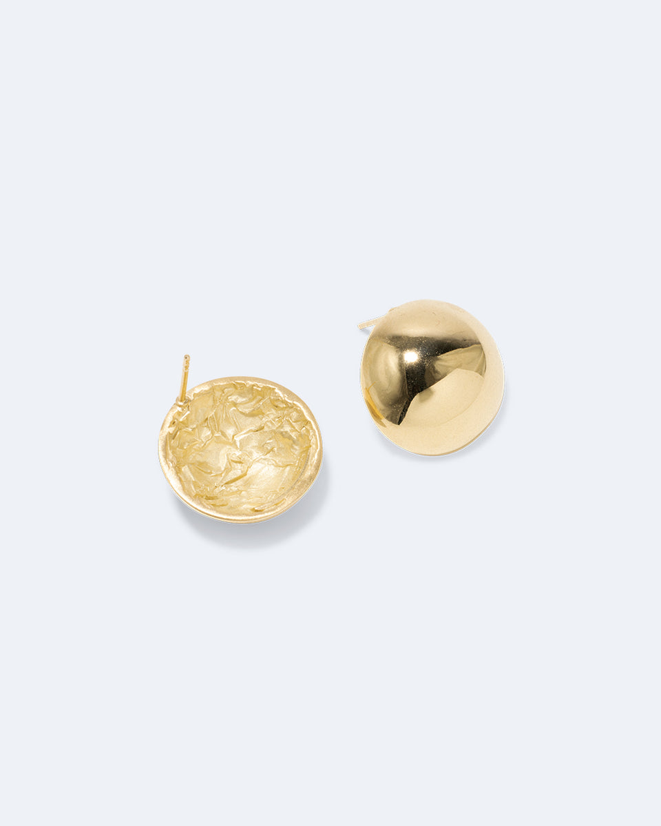 Citoyens critiques - Boucles d'oreilles en vermeil d'or recyclé