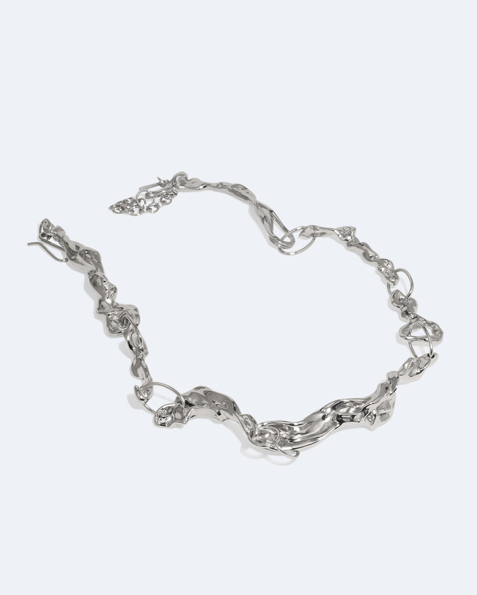 Trèfle - Collier Plaqué Rhodium