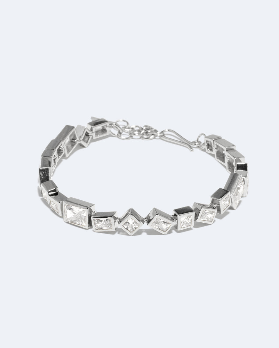 Dare - Zirconia and Recycled Silver Bracelet