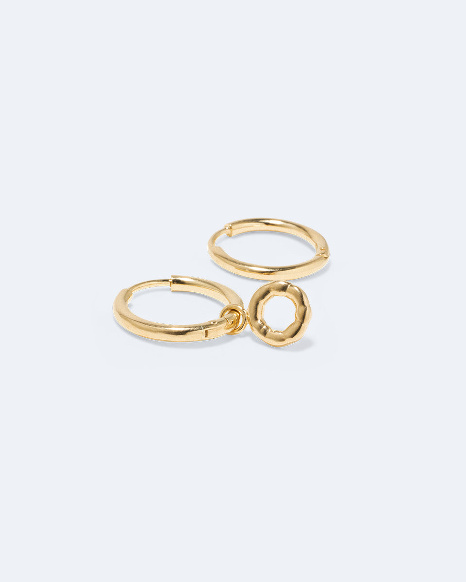 Classicworks™ O - Boucles d'oreilles en Vermeil d'Or Recyclé