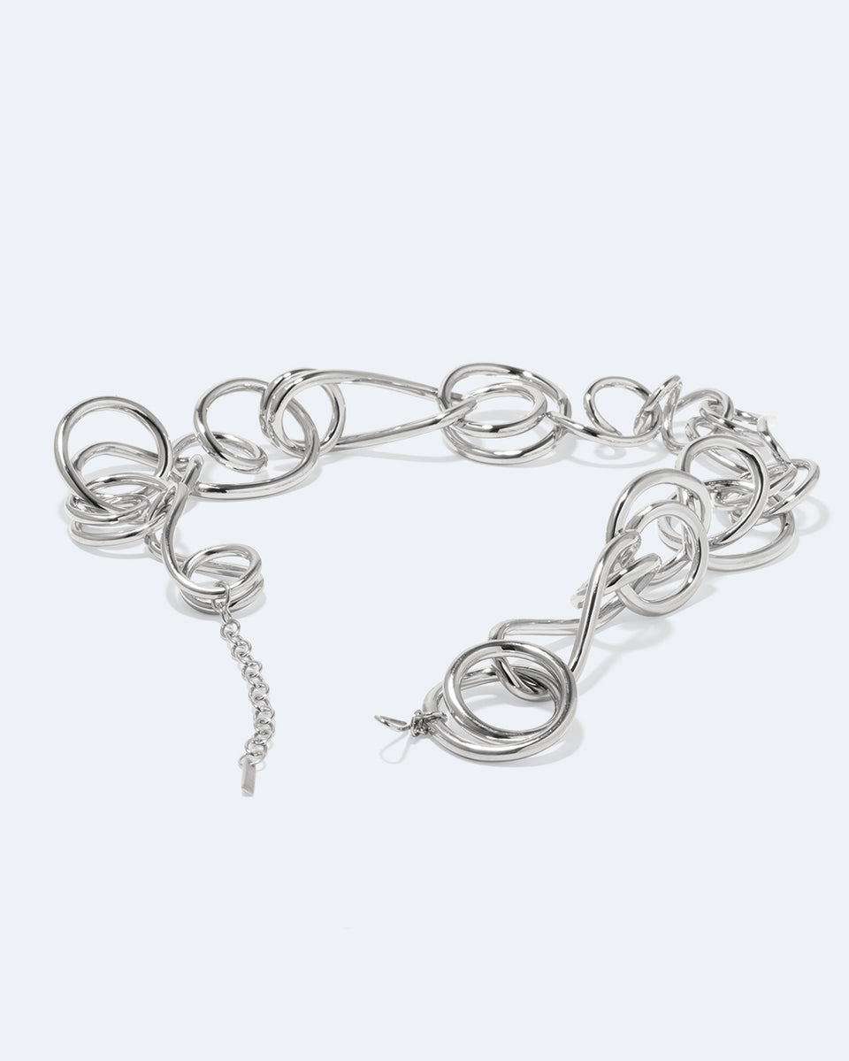 Perplexe - Collier Plaqué Platine