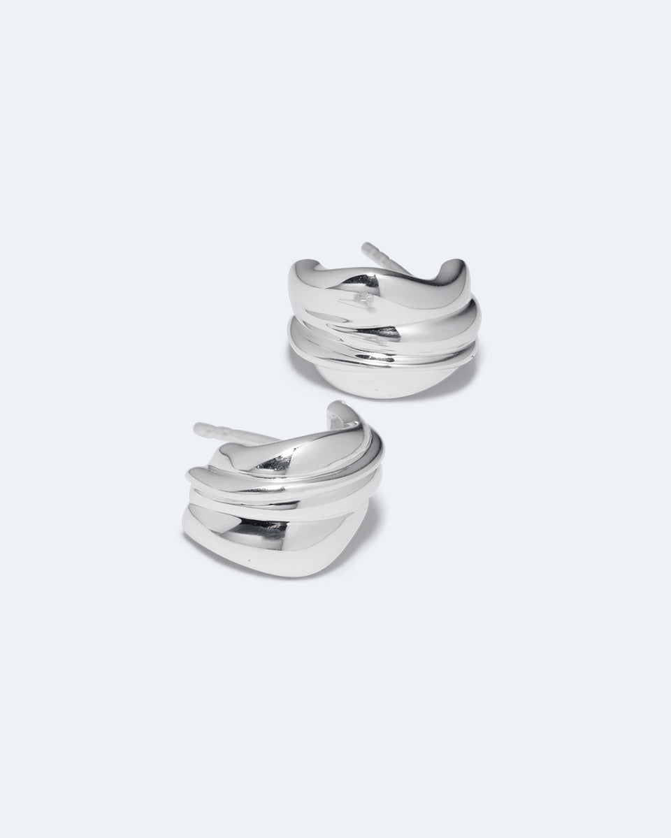 Rivage - Boucles d'oreilles en argent recyclé