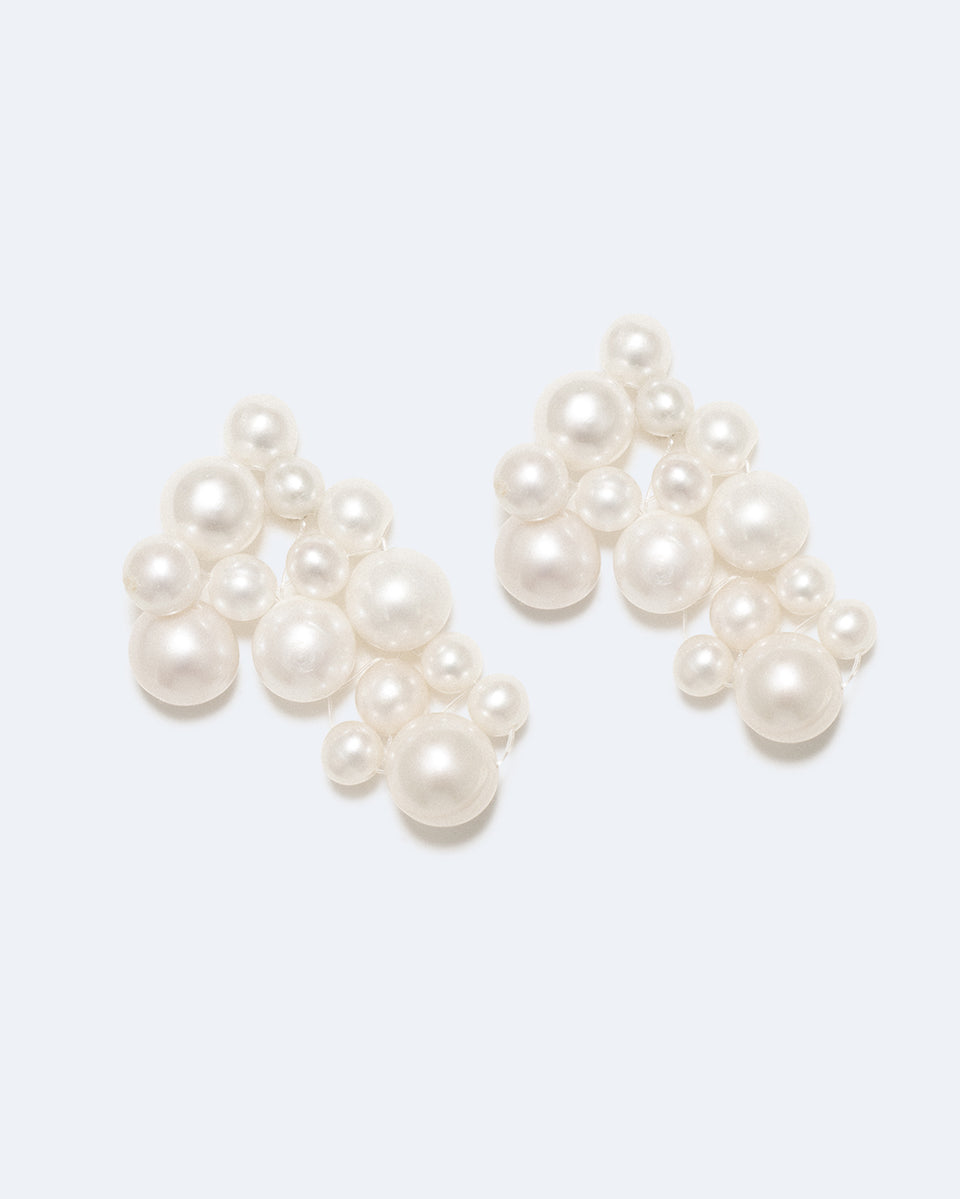 What's the Big Idea? - Pearl and Gold Vermeil Earrings