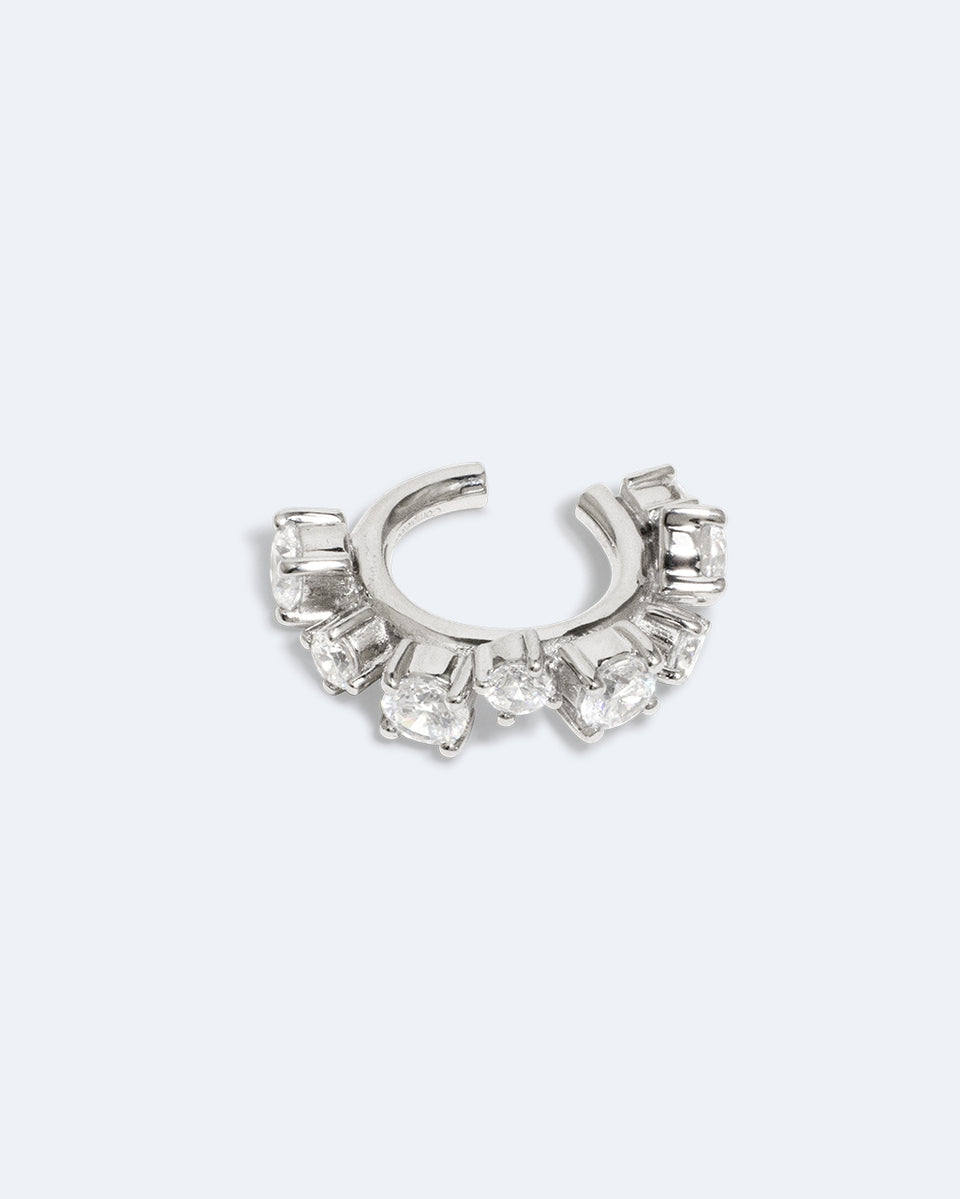Myth II - Zirconia and Recycled Silver Ear Cuff