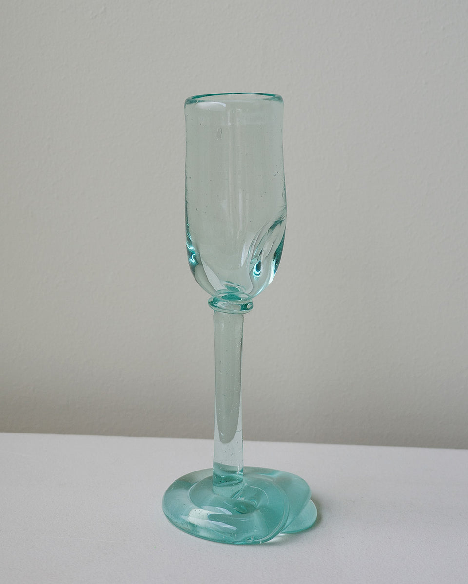 Thaw - Recycled Flute Glass in Clear
