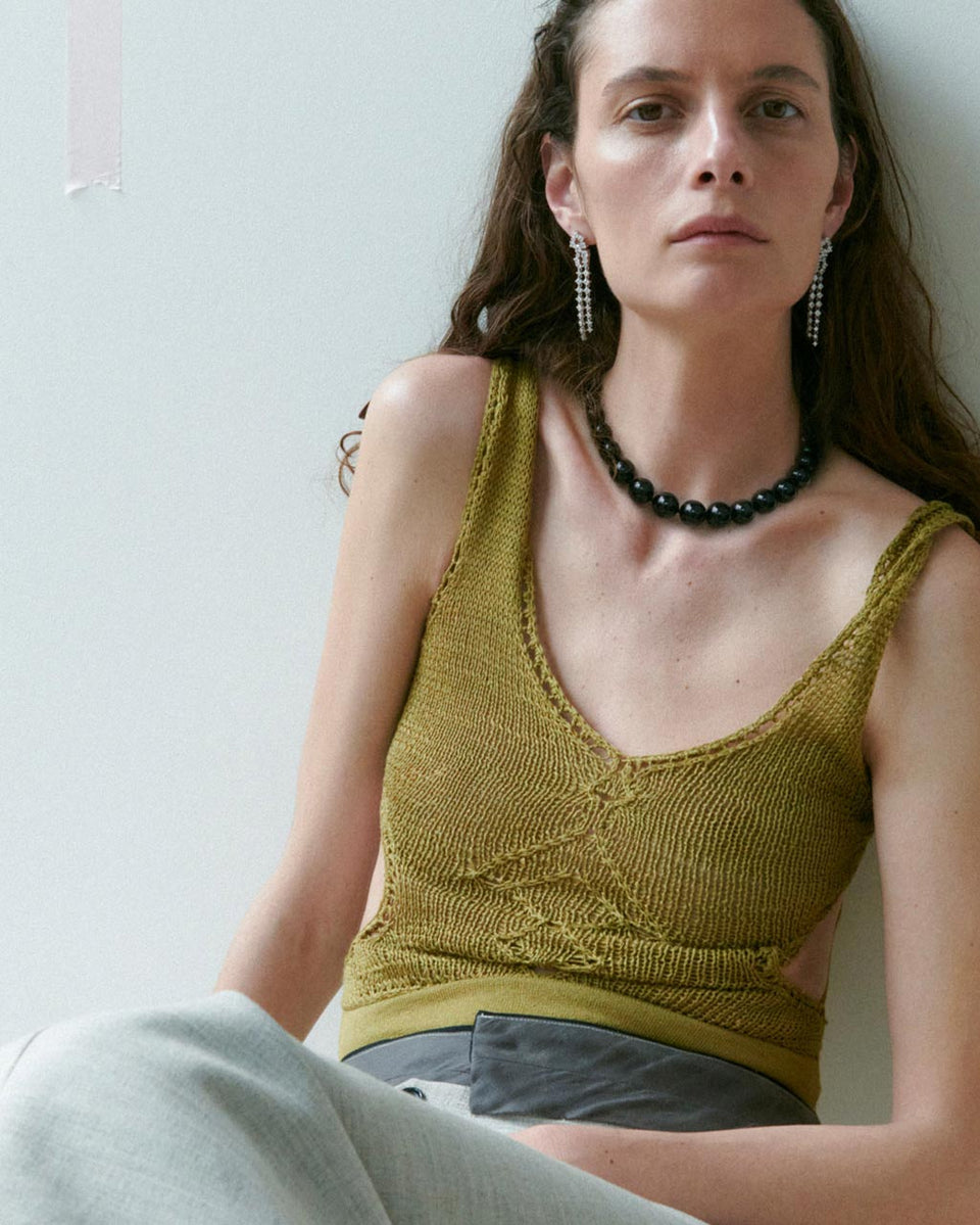 Knee‐Deep In A Bog in North Yorkshire - Black Onyx and Recycled Silver Necklace
