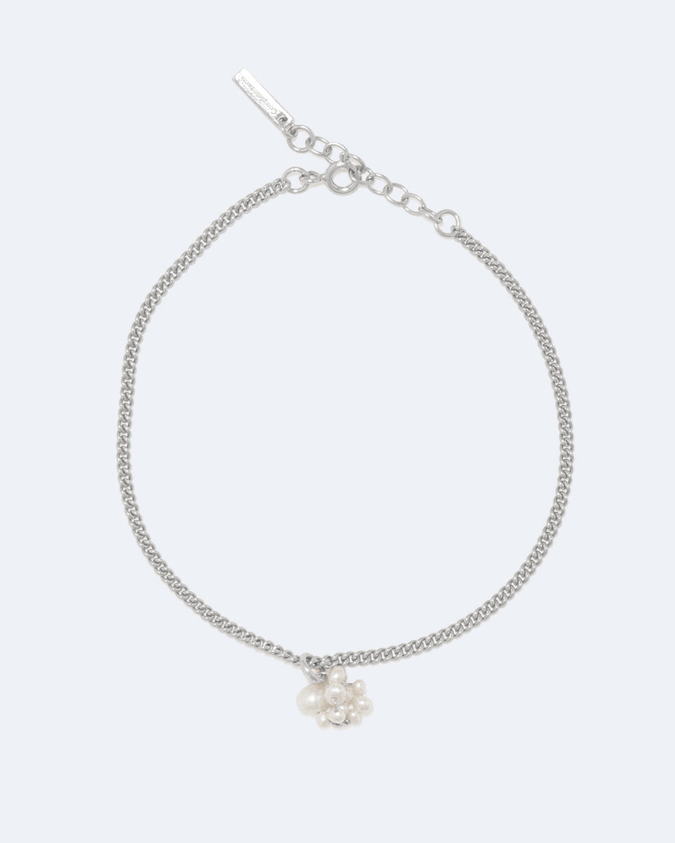 The Beachcomber - Pearl and Recycled Silver Bracelet