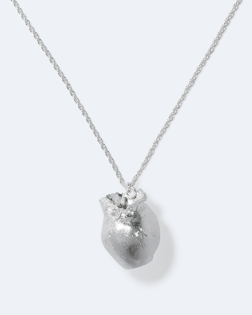Clay - Silver Plated Pendant