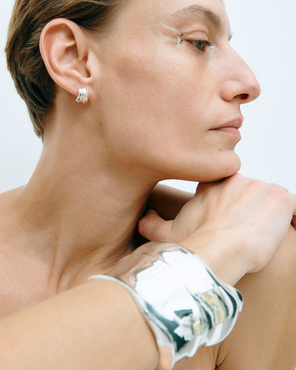 Rivage - Boucles d'oreilles en argent recyclé