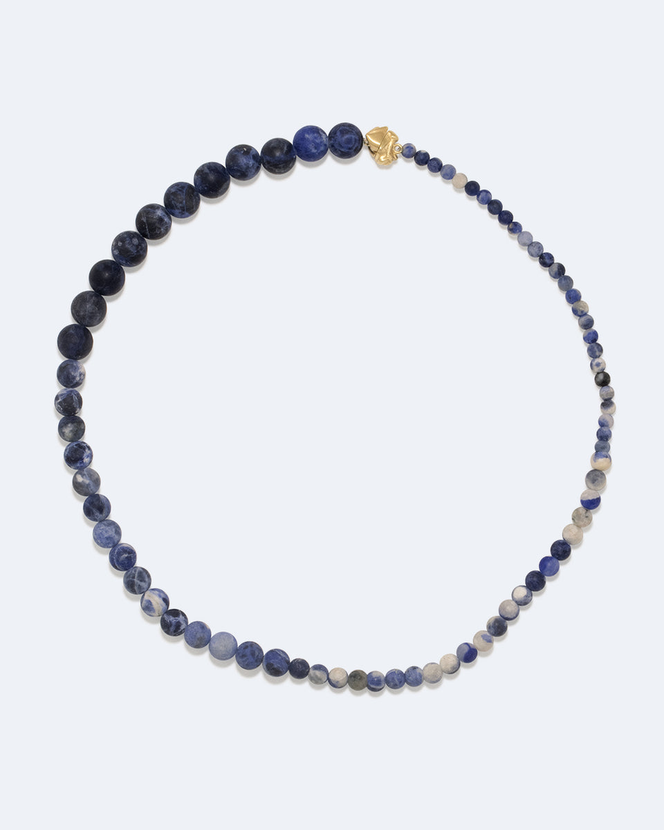 Tidelands I - Sodalite and Recycled Gold Vermeil Necklace