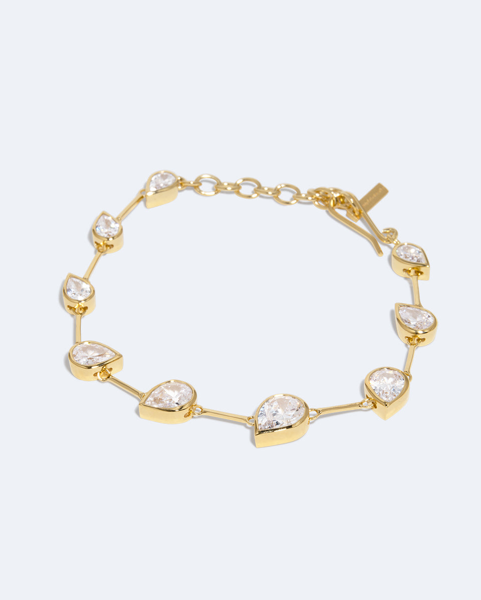 Myriad - Bracelet en vermeil or recyclé et oxyde de zirconium