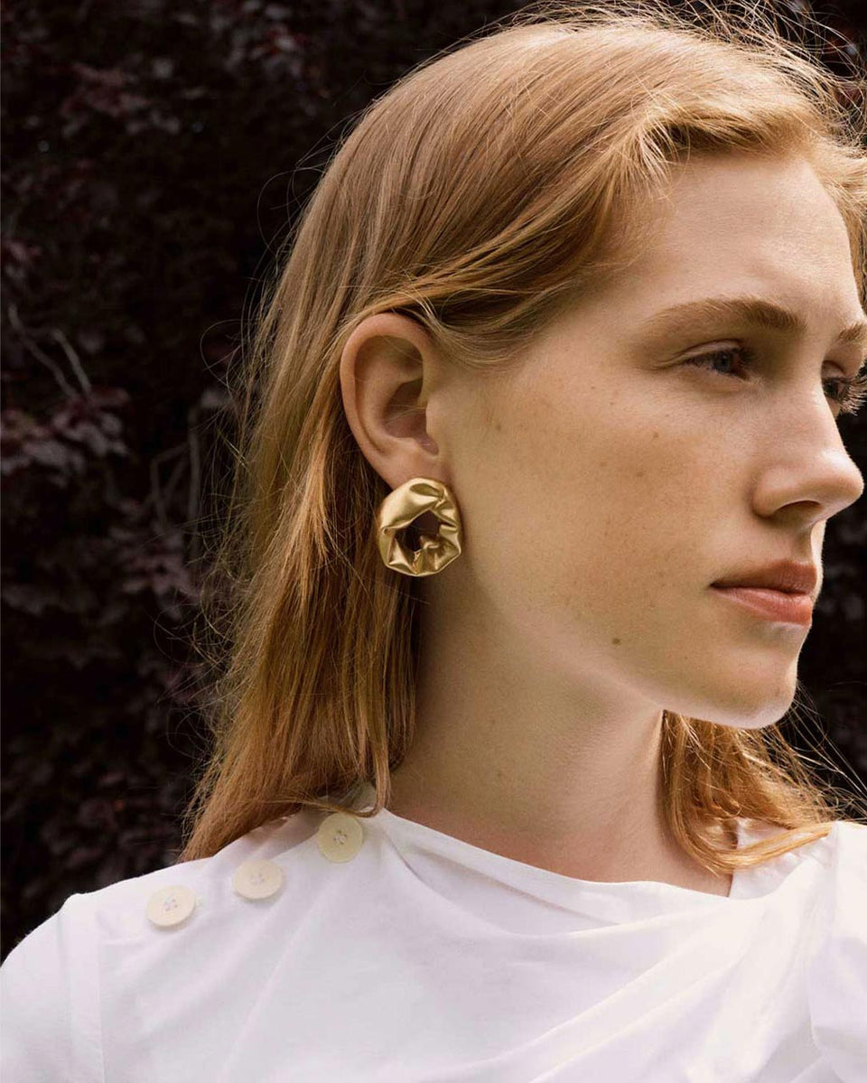 Scrunch - Recycled Gold Vermeil Earrings