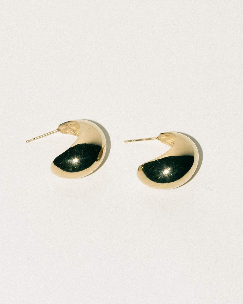 Curve - Boucles d'oreilles en vermeil recyclé