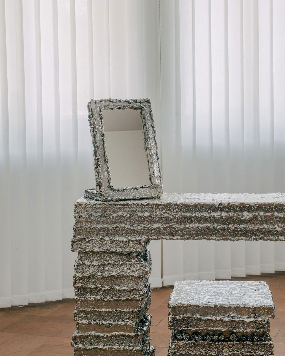 Miroir argenté