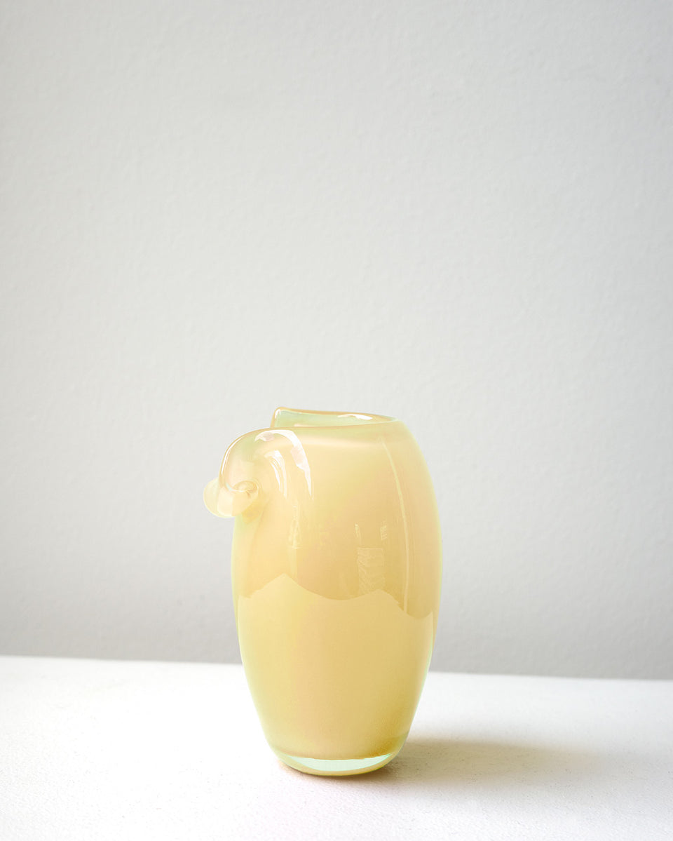 B159 - Recycled Glass Mini Vase in Sunset Yellow