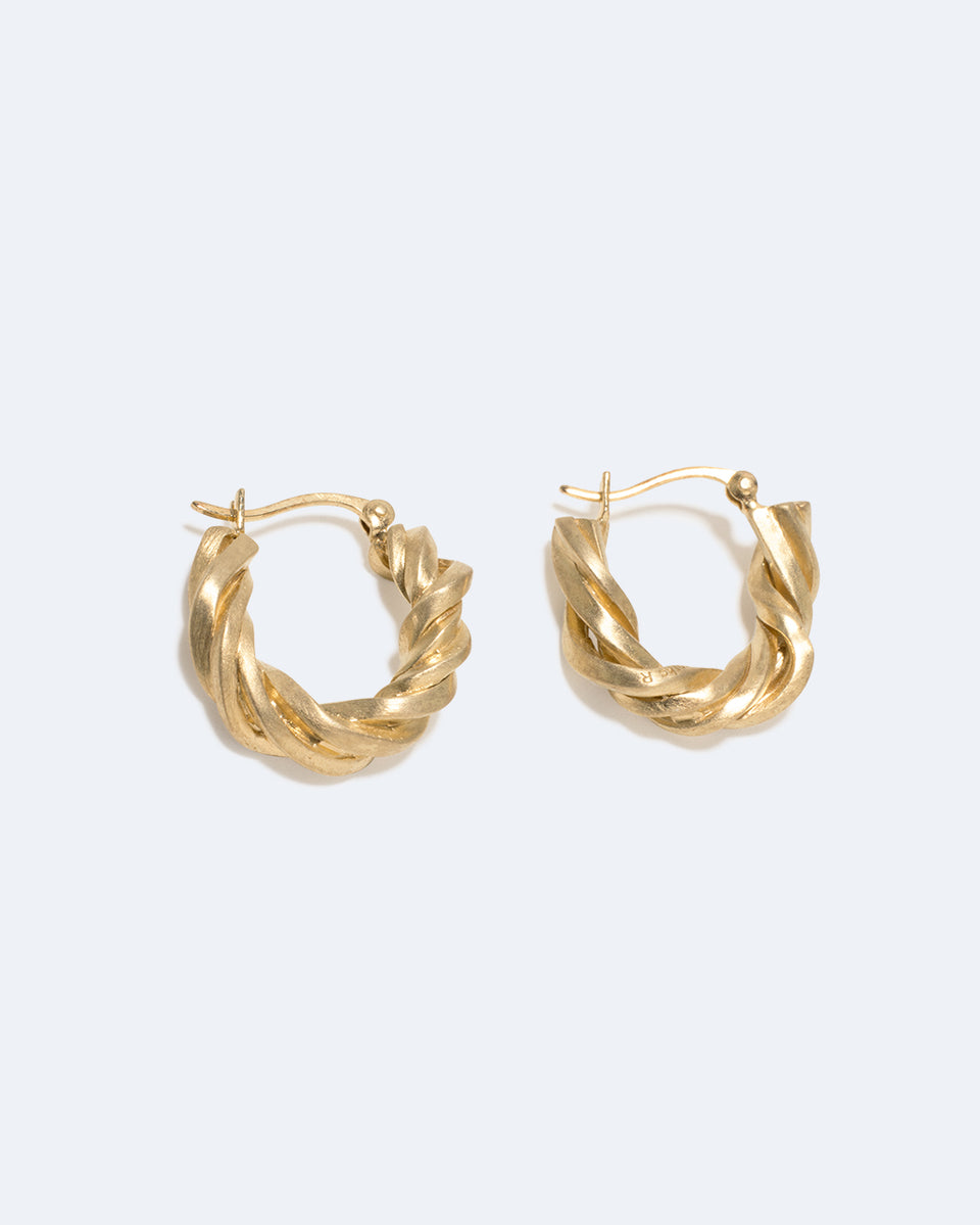 Deep State - Gold Vermeil Hoop Earrings