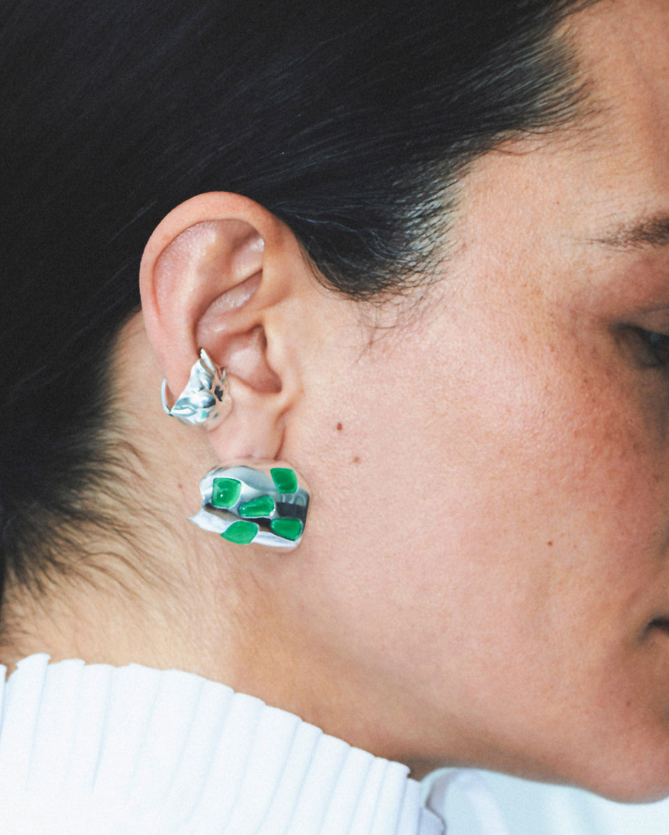 The Exorcism of Chaos - Silver Plated Ear Cuff