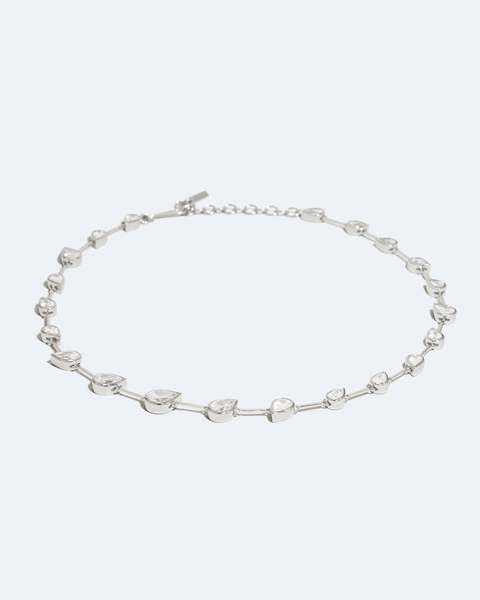 Myriad - Zirconia and Recycled Silver Necklace