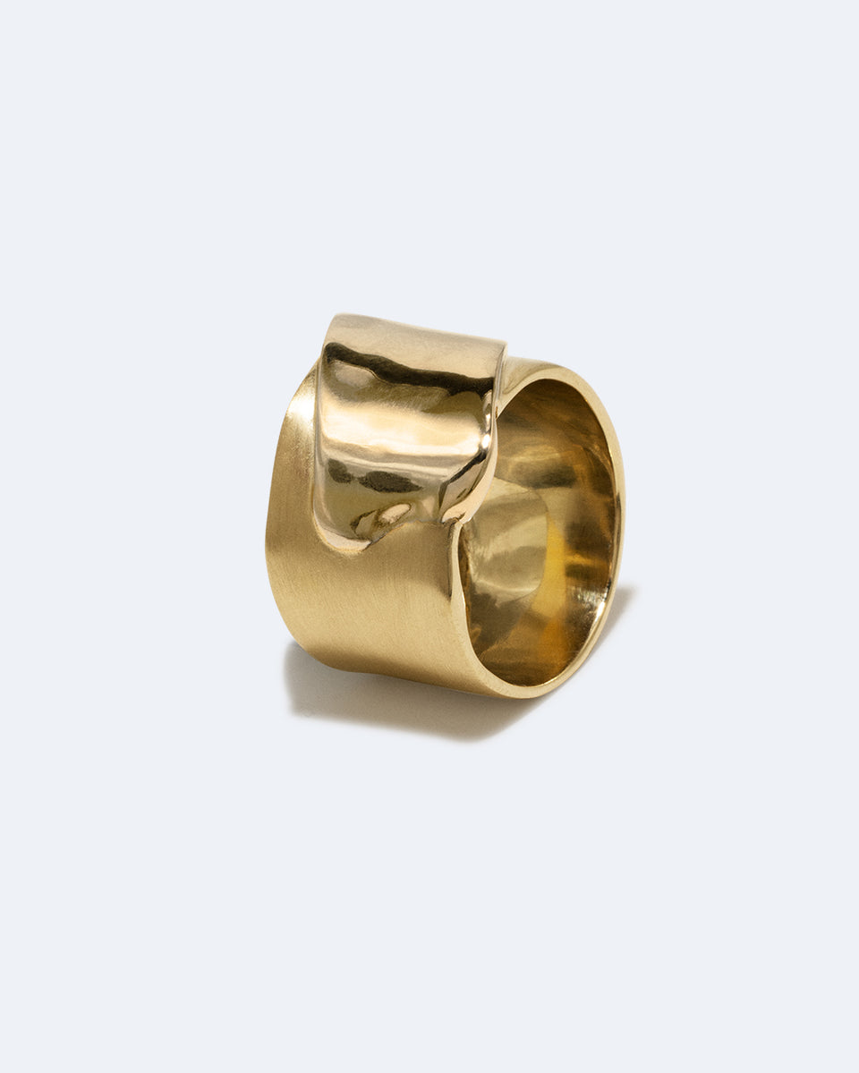 Bague ruban en vermeil