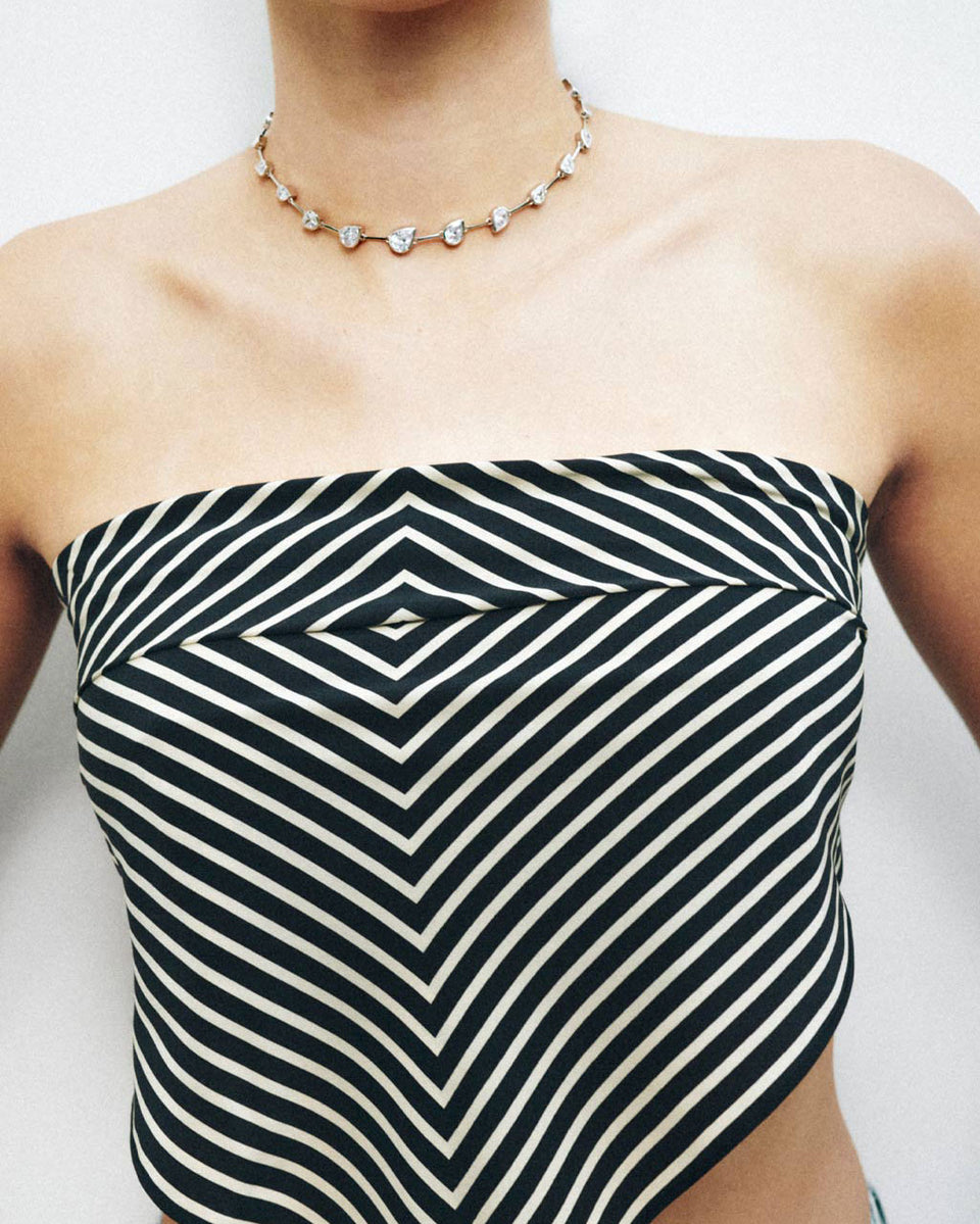 Myriad - Zirconia and Recycled Silver Necklace