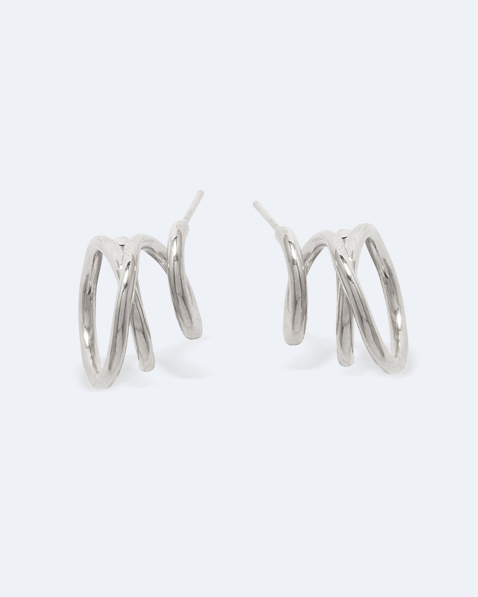 Flow - Recycled Silver Earrings