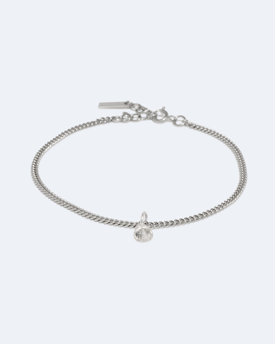 Pas un autre aphorisme ! - Bracelet en oxyde de zirconium et plaqué platine