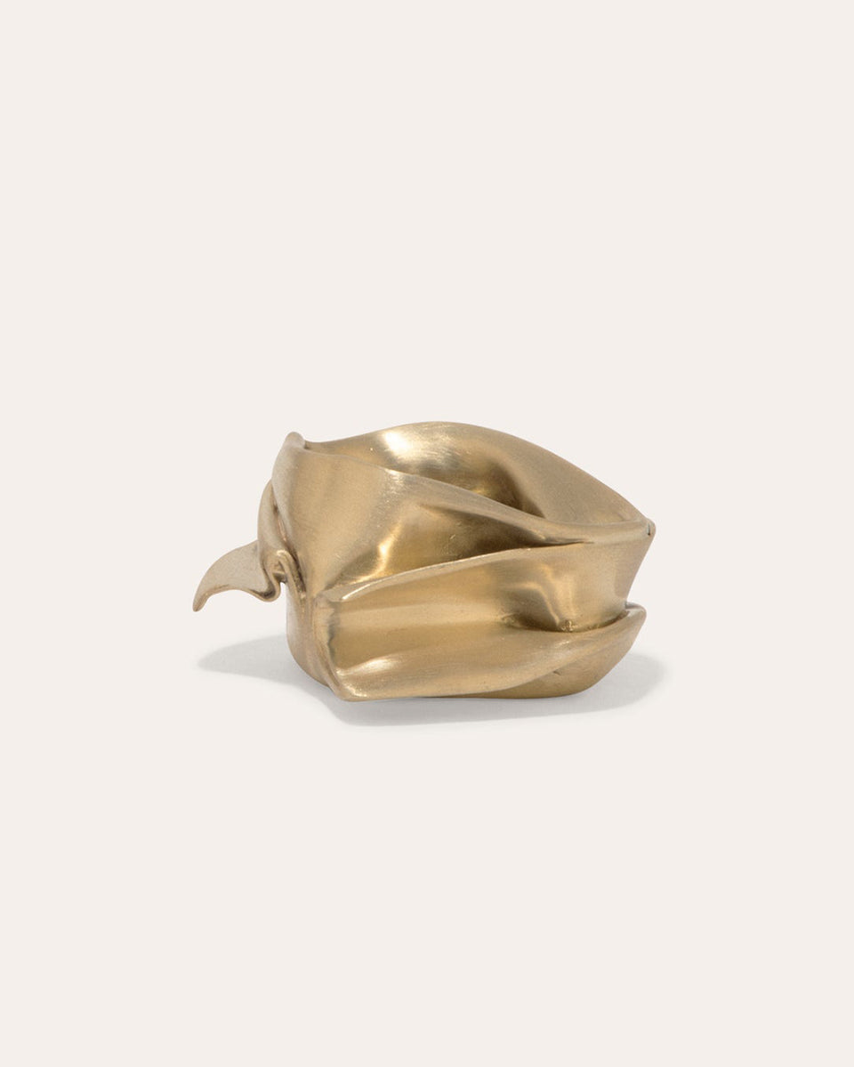 L04 - Candle Holder in Brushed Brass