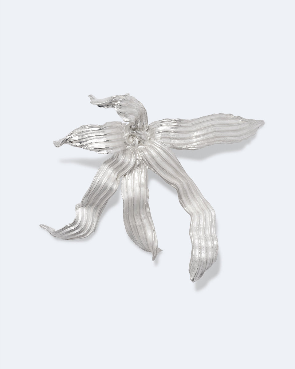 The Ebb - Silver Plated Brooch