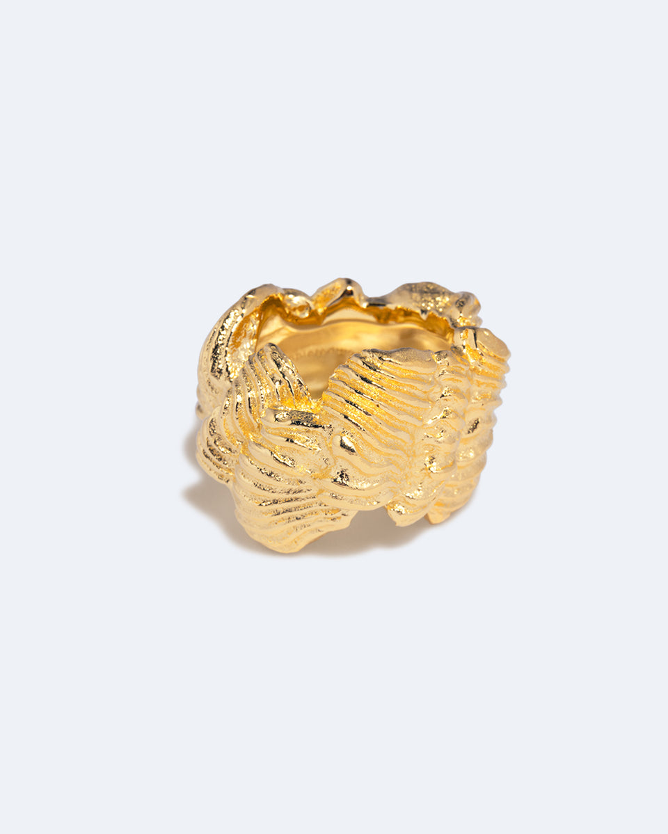 Crème au beurre (ou, La cerise sur le gâteau) - Bague plaquée or